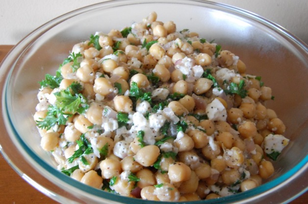 Feta Chickpea Salad with Parsley