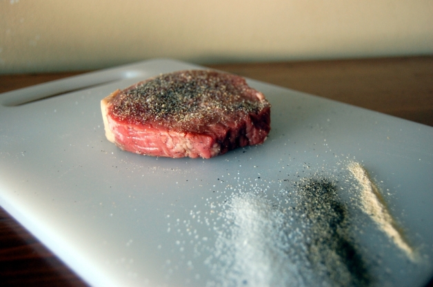 Steak with Jalapeno Butter Prep